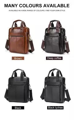 Westal Couro Genuíno Crossbody Messenger Bag, Sacos de Ombro dos homens, 13.3 "Laptop Pasta, Homem Bolsas, 8577 na internet