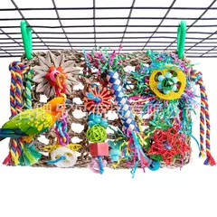 Brinquedos para pássaros, acessórios para papagaio, brinquedos de mastigar, molares, rede de escalada, treinamento de pássaros, brinquedo interativo, gaiola de pássaros, suprimentos de decoração na internet