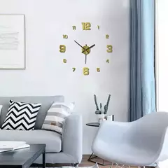 Criativo Frameless DIY Relógio De Parede Decalque Casa Relógio Silencioso Sala De Estar Escritório Decoração De Parede - Wolf Magazine