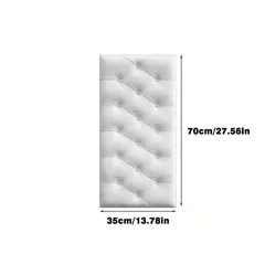 Adesivos de parede 3D para quarto e sala de estar, papel de parede autoadesivo, tatami espesso, tapete de parede anticolisão, almofada de espuma macia para crianças na internet
