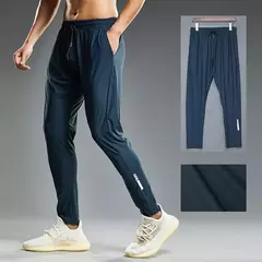 Imagem do Verão Elastic Men Running Sport Pants Jogging Sweatpants Casual Outdoor Training Gym Fitness Calças