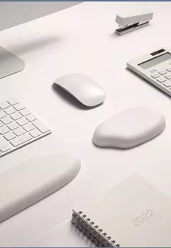 Kawaii Mouse Pad com Descanso De Pulso De Silicone para Computador e Laptop, Ergonômico Teclado Pad, Tapete de Mesa, Apoio Braço Descanso, Novo