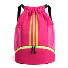 Saco de ginásio mochila de fitness das mulheres dos homens basquete mochila ao ar livre futebol sacos de armazenamento treinamento cordão esportes mochila - comprar online