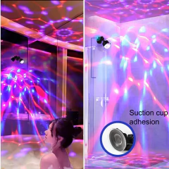 Mini usb carro led atmosfera lâmpada com rgb rotação automática palco discoteca luz da noite para carro decoração de natal ktv barra festa em casa - Wolf Magazine