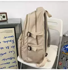 Mochila de pano Oxford de grande capacidade para meninos e meninas, mochila leve, bolsa de estudante retrô, europeia e americana, escola secundária na internet