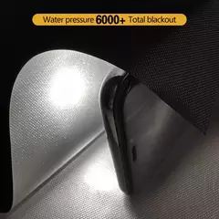 Imagem do Cortina de blecaute removível para viagens 100% blecaute, Película para janela portátil mais escura, pano DIY temporário, sem broca