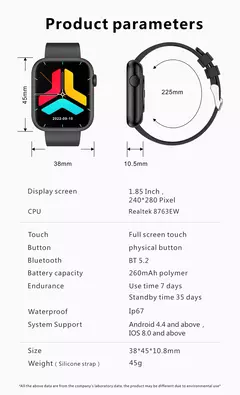 LIGE-Relógio inteligente para homens e mulheres, carregamento sem fio Smartwatch, chamadas Bluetooth, pulseira de fitness, relógio personalizado, novo, 2022 - comprar online