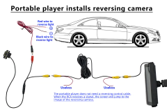 Bqcc 10.26 Polegada portátil sem fio carplay tela hd câmera de ré traseira rádio do carro dvr mp5 multimídia player vídeo android auto - loja online