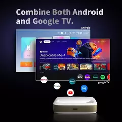 Imagem do Wupro G3 4K Projetor Nativo 1920P Versão Global Triplo Color Laser DLP Mini Home Cinema Dolby Vision Projetor Externo Portátil