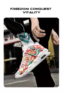 Imagem do Sapatos respiráveis para homens Tênis de corrida de maratona, tênis de basquete ao ar livre, calçados esportivos casuais tamanho grande, inverno