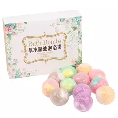 12 pçs/set natural mini artesanal banho de pé spa rico óleos essenciais bola banho mini mão pé spa banho bola - Wolf Magazine