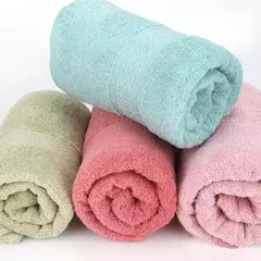 Toalhas adultas grossas de algodão puro para homens e mulheres, absorvente macio, uso doméstico, toalhas faciais diárias, alta qualidade