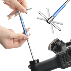 Riderace bicicleta allen hex chave mão ferramentas de reparo da bicicleta conjunto t lidar com 2/2.5/3/4/5/6/8/10mm crv aço interno hexágono chave na internet