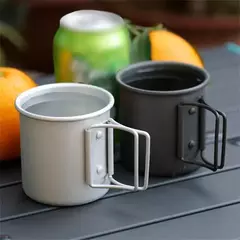Portátil ultraleve alumínio liga água Cup, Outdoor Camping Cup, 300ml - comprar online