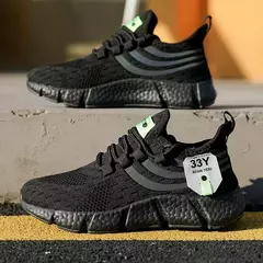 Homens tênis casuais verão respirável sapatos esportivos leve malha ao ar livre tênis de corrida atlético jogging tenis sapatos caminhada - loja online