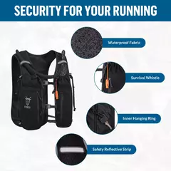 UTOBEST Trail Running Mochila, Colete de Hidratação Ultra Leve, Bexiga De Água 2L, Caminhada Ao Ar Livre, Maratona, Caminhada, 10L na internet