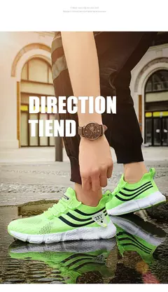 Sapatilhas Esportivas de Malha Respirável Masculina e Feminina, Leve, Casual, Ténis, Luxo, Masculino, Ténis, Marca - comprar online