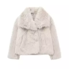 TRAF-Jaqueta feminina de tecido de lantejoulas de metal, casaco solto, gola alta, manga comprida, outerwear feminino chique, outono, inverno, 2023 na internet