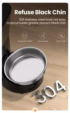 Rojoeco alimentador automático para animais de estimação, versão com botão, dispensador automático de comida para gatos, acessórios, controle inteligente, alimentador para animais de estimação para gatos, cães, alimentos secos