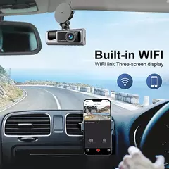 WIFI APP Controle Carro Dvr 3 Canal 1080P Dash Cam para Carros camera veicular automotiva?camera veicular?dashcam veicular?camera carro Dianteiro e Rear View Recorder Video Car Camera para Carro Assecories - Wolf Magazine