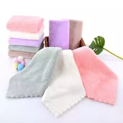 Toalha de Rosto de Microfibra Espessada, Absorvente, Alta Densidade, Velo Coral, Secagem Rápida, Limpar, Macio, Limpeza - Wolf Magazine