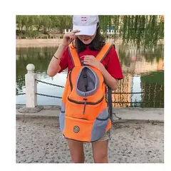 Novo ombro duplo portátil mochila de viagem ao ar livre pet cão transportadora saco dianteiro do cão de estimação mochila malha - loja online