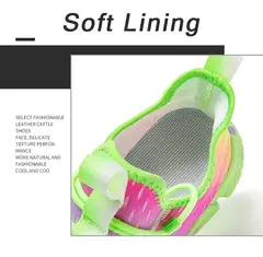 Tênis de corrida respirável para homens e mulheres, tênis antiderrapante para casal, calçados casuais para caminhada, calçados coloridos, flexíveis, na moda, 2024 - comprar online