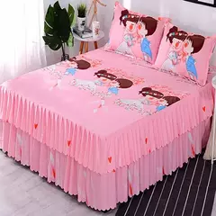 Lençóis planos respiráveis confortáveis, cama de luxo, colcha lavável, colchão king e queen size, saias de cama, moda na internet