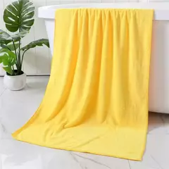Toalha de Microfibra Macia, Lavagem De Banho, Limpeza, Ferramentas De Banho De Natação, Cabelo Seco, Absorvente De Água, Coral Velvet Dupla Face, 2024
