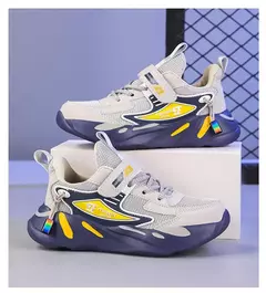 Sapatos de malha antiderrapante respirável infantil, tênis de corrida casual, sapatos de caminhada para crianças, meninos, meninas - Wolf Magazine