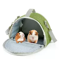 Pequeno portador de animais de estimação respirável saco de transporte para pequenos hamster cobaia coelho confortável bolsa de viagem para açúcar para transporte - comprar online
