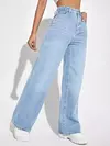 Calças jeans largas soltas para mulheres, cintura alta, jeans que combina com tudo, calças de emagrecimento, moda europeia e americana, roupa nova, 2022