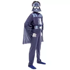 Meninos clássico filme máscara traje impresso dos desenhos animados darth vader capa armadura macacão halloween crianças fantasia cosplay traje na internet