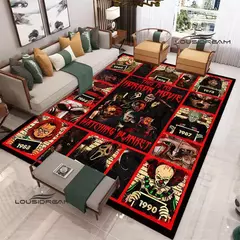 Tapete impresso filme de terror 3D, tapete antiderrapante, sala de estar e quart - comprar online