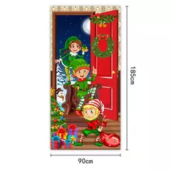 Decoração do fundo do Natal, pano de suspensão, tampa da porta, tapeçaria, partido, ano novo - Wolf Magazine