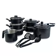 Jogo De Panelas Panela De Pressão 4.5l Com Talheres 10 Peças - comprar online