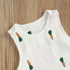 Bebê recém-nascido meninos meninas macacão macacões playsuits algodão linho musselina sem mangas da criança do bebê roupas de verão - comprar online