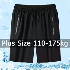 Calça de moletom solta masculina, calção casual de corrida, calça de ginástica fitness, elástico na cintura plus size, 1XL-7XL, embalagem de 1, 2, 3, 110-175kg - loja online