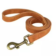 Ajustável coleira de couro PU e trela, durável pet coleiras, chumbo corda, colar macio, pequeno, médio, cães grandes, buldogue - Wolf Magazine