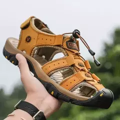 2024 sapatos masculinos de couro verão novo tamanho grande sandálias masculinas sandálias de moda chinelos tamanho grande 38-47 ? - Wolf Magazine