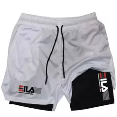 Calções de Compressão Anime masculino, Roupa Desportiva de Ginásio, 2 em 1, Treino, Fitness, Desporto, Verão na internet