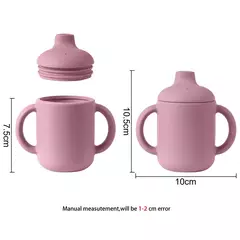 Bebê portátil Alimentação Drinkware Cup, Recém-nascido Aprendizagem, Hand Shank Garrafas, Silicone Talheres, Garrafa De Água Da Criança, Acessórios do bebê na internet