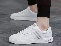 Sapatilhas masculinas de luxo vulcanizadas, sapatos masculinos esportivos ao ar livre, sapatilha flats da moda, tênis, primavera, outono, 2022 - loja online