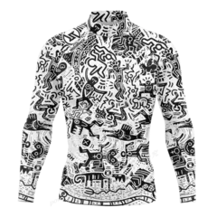 Camisas de manga comprida masculina, tecido Lycra, proteção UV, Rashguard, pro