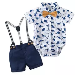 Roupa de aniversário de algodão para recém-nascidos, macacão formal, macacão infantil, roupas para 3, 6, 9, 12, 18, 24 meses, verão - comprar online