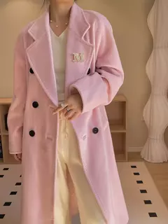 Casaco de Cashmere Camel Classic, casaco de lã de comprimento médio, novo, 101801, outono e inverno - comprar online