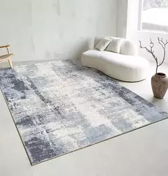Imagem do Tapete abstrato antiderrapante para sala de estar, decoração moderna, tapetes