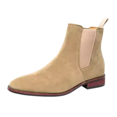Botas de camurça de vaca masculina, couro genuíno, sapato alto, bota casual no tornozelo, curta, estilo britânico, moda, inverno - comprar online