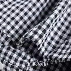 Imagem do Macacão xadrez sem mangas para bebês, macacão recém-nascido, roupa de uma peça infantil, verão