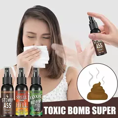 6 pces-1 pces 30ml adereços de halloween líquido peido spray não tóxico fedor bomba bunda-moliente fedoroso gás brincadeira brinquedo piada fontes de festa